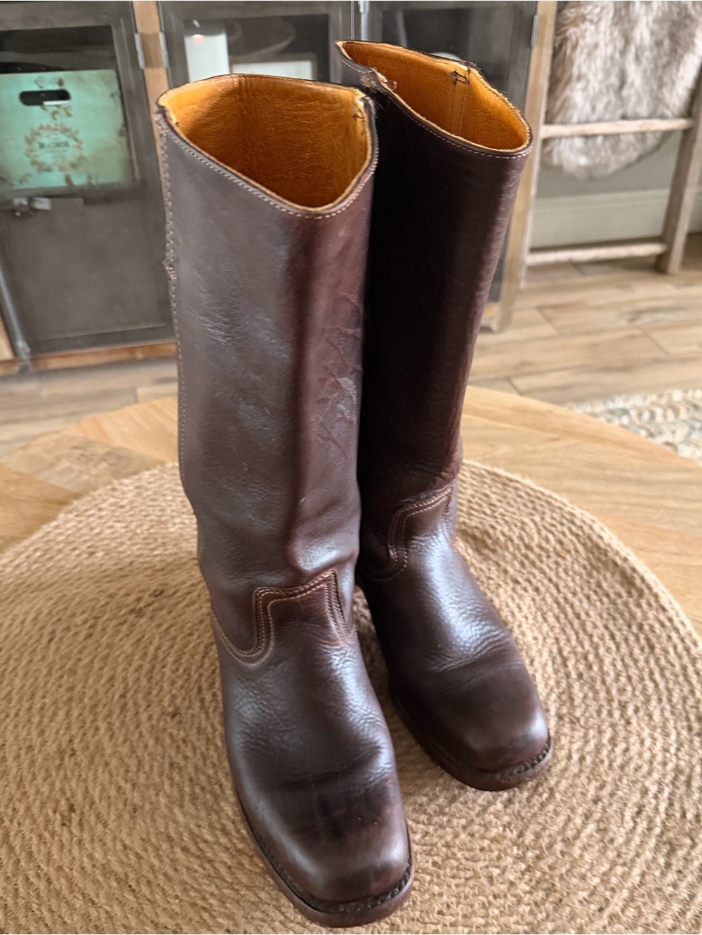 Vintage Frye Campus Deep Brown Leather